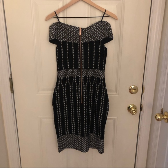 NWT Ted Baker Yolinii Bardot Off-the-Shoulders Bodycon Dress TB 1 - Picture 12 of 13